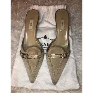 Prada Suede Slides